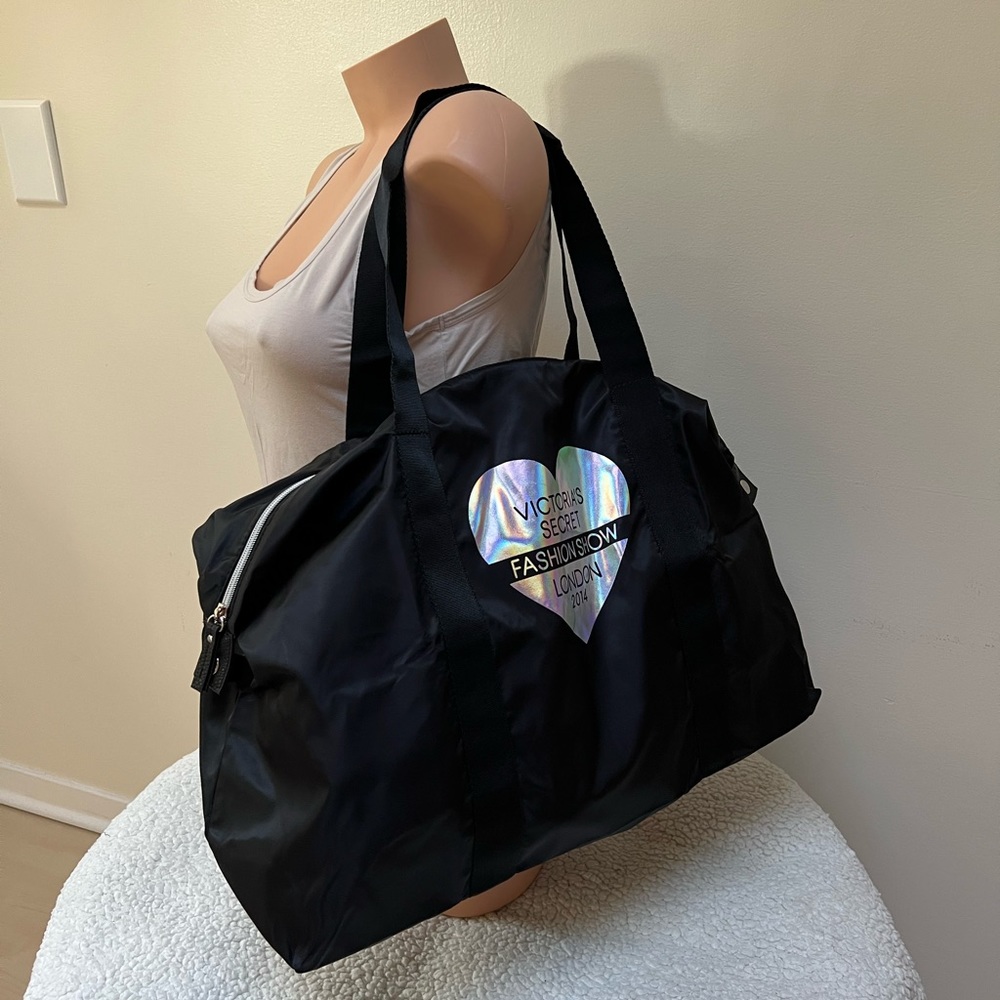 Victoria’s Secret VS Fashion Show London Black Nylon Tote Weekender Bag